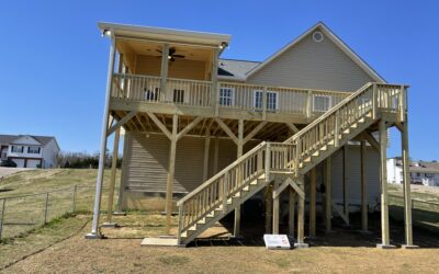 30’x14’ deck and 12’x14’ screen porch.
