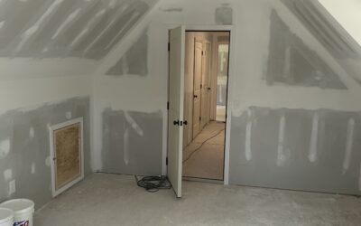 Drywall, insulation and doors