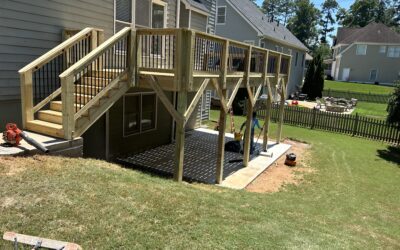 22’x16’ deck and concrete pad