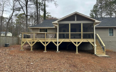 Deck and screen porch